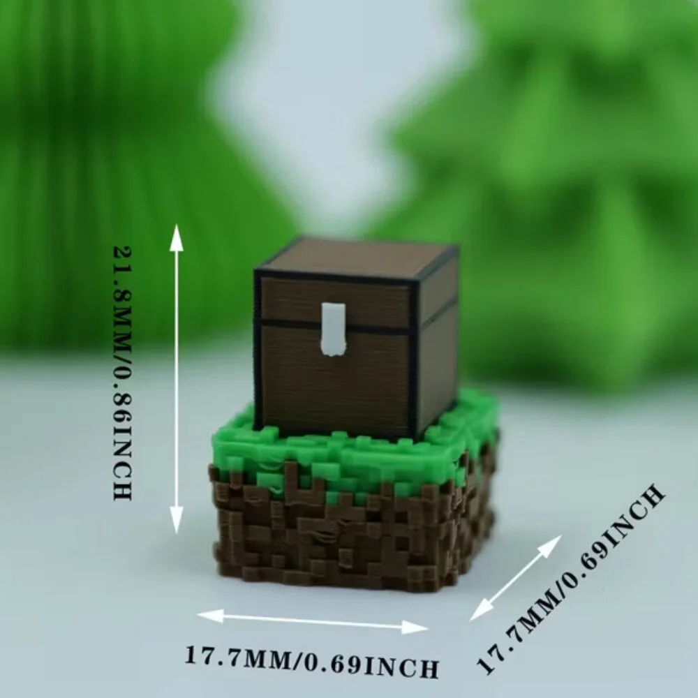 Artisan Keycap Minecraft Treasure Chest Inspired for OEM Mechanical Keyboards